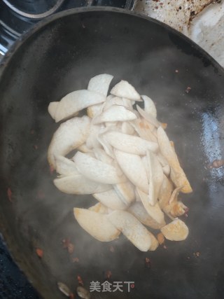 五花肉炒杏鲍菇步骤6