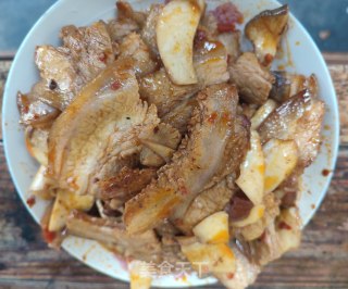 五花肉炒杏鲍菇步骤8