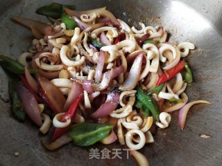洋葱炒鱿鱼步骤12