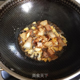 肉片炒空心菜步骤2