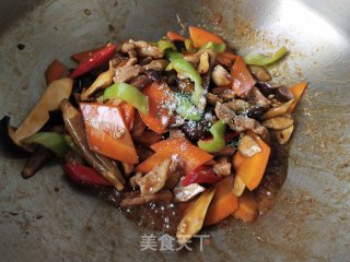 鸡枞菌炒肉丝步骤12