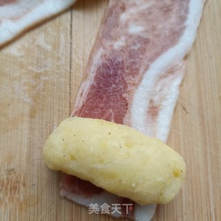 培根煎土豆泥步骤7