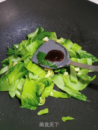 蚝油炒芥菜步骤4