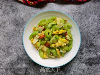 鸡蛋淋炒黄瓜步骤15