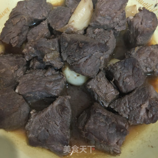 牛肉粒烧杏鲍菇步骤4