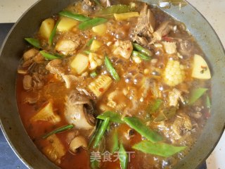 扁豆玉米土豆炖鸡块步骤14