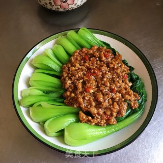 肉末油菜步骤8
