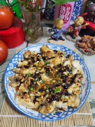 鼓汁蒸鱼腩步骤12