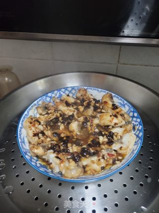 鼓汁蒸鱼腩步骤10