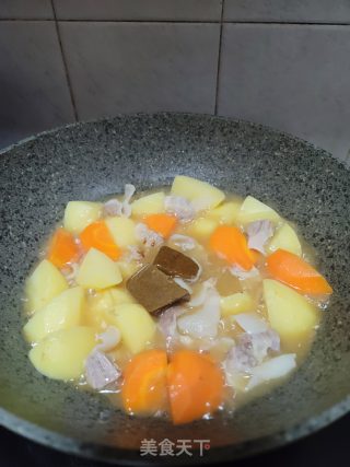 咖喱土豆焖护心肉步骤8