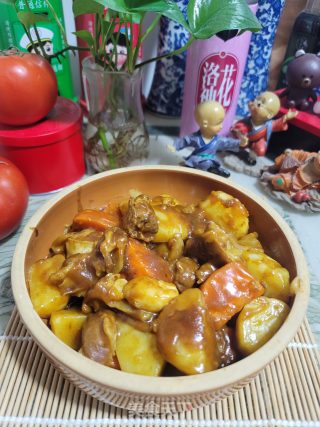 咖喱土豆焖护心肉步骤11