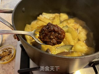 豆酱茄子年糕煲步骤6