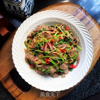 香菜炒牛里脊步骤10
