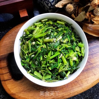 茶油炒空心菜步骤9