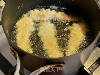 天妇罗（大虾，红薯，西葫芦，茄子）步骤5