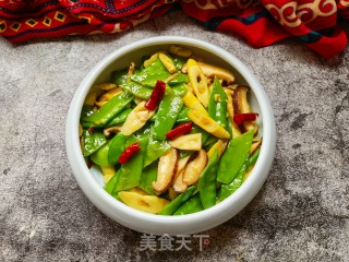 荷兰豆香菇炒竹笋步骤11