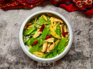荷兰豆香菇炒竹笋步骤10