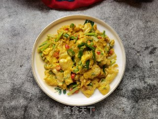 青红椒小葱炒鸡蛋步骤14
