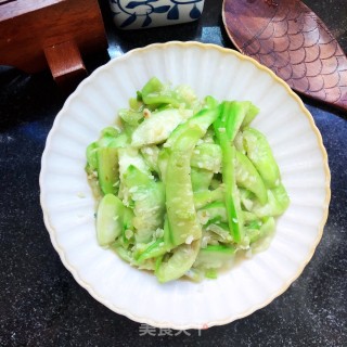 核桃油炒丝瓜步骤7