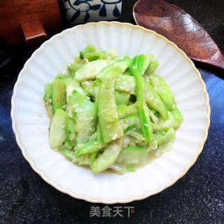 核桃油炒丝瓜步骤8