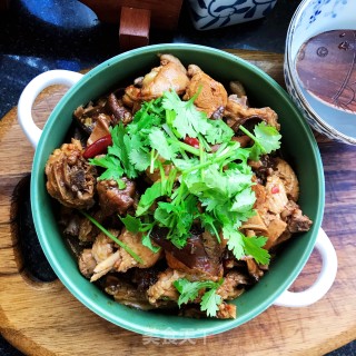 麻辣鸡块炖松茸步骤14