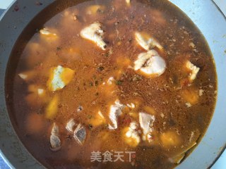 芥兰土豆炖柴鸡步骤11