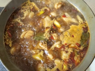 芥兰土豆炖柴鸡步骤12