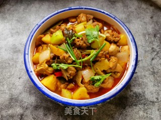 芥兰土豆炖柴鸡步骤20