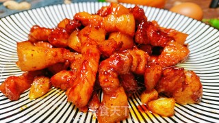 不加一滴水油的红烧肉步骤16