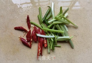 芥兰炒鲍片步骤3