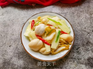 芥兰炒鲍片步骤17