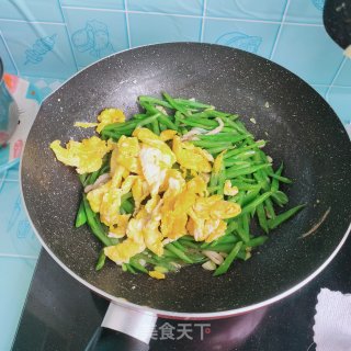肉丝鸡蛋炒芸豆步骤16
