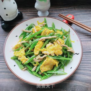 肉丝鸡蛋炒芸豆步骤18