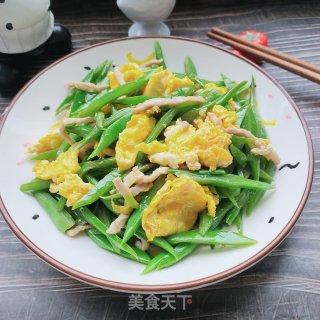 肉丝鸡蛋炒芸豆步骤17
