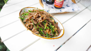 韭菜苔炒豆筋步骤8