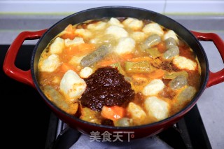 倍儿解馋的鱼丸脆皮肠焖锅步骤5