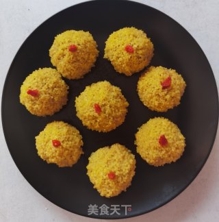 小米蒸丸子步骤14