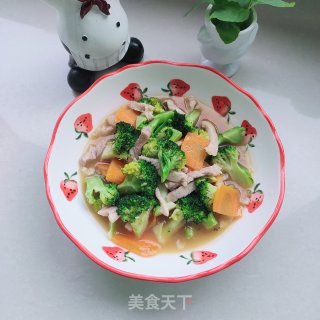西蓝花炒肉步骤13