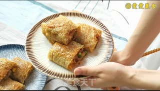 腐皮糯米卷步骤12