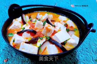 西红柿香菇豆腐煲#下饭菜#步骤11