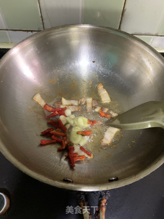 孜然味花菜步骤7