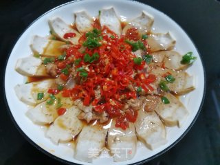 肉片蒸豆腐步骤8