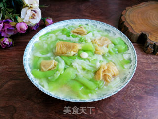 丝瓜烧豆皮卷步骤5