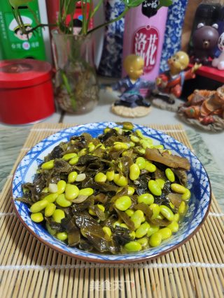 酸菜烧毛豆步骤10