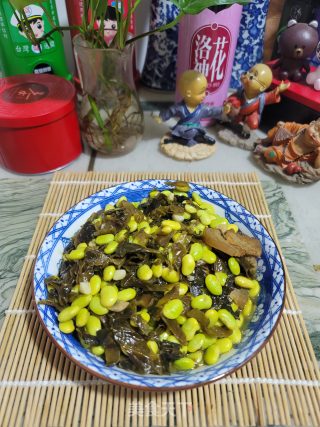 酸菜烧毛豆步骤9
