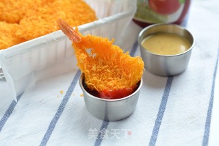 双味脆嫩炸虾排步骤11