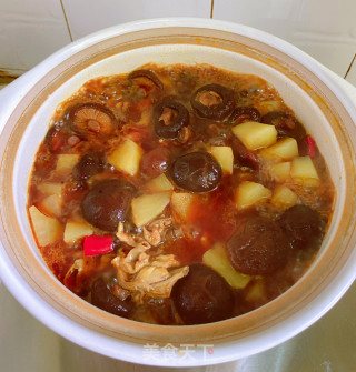 香菇土豆炖鸡步骤8