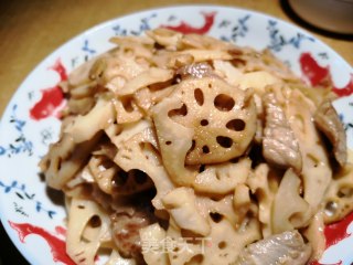 藕片炒肉步骤10