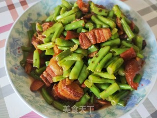 五花肉焖豆角步骤8