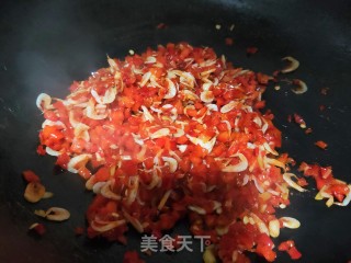 虾皮炒辣椒末步骤4